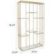 Perth 82.75 X 47.25 inch Gold Etagere